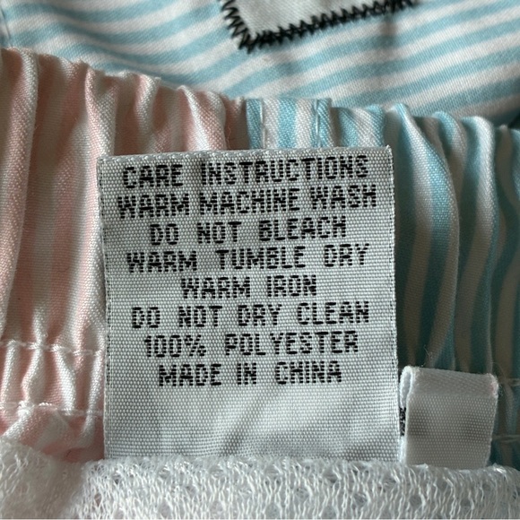 Franks Seersucker Swim Trunks Blue Pink Striped Size Medium - Picture 10 of 11